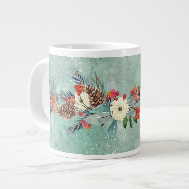Saisons Geetings vom Waldgeschenk Jumbo-Tasse (Vorderseite Links)