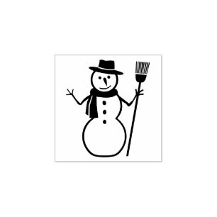 Saisonsnowman-Dekor-Gummi-Briefmarke Gummistempel