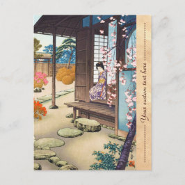 Saito Hodo Bijin Von der subtropischen Vegetation Postkarte
