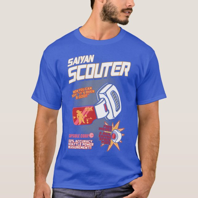 Saiyan Scouter lustig T-Shirt (Vorderseite)