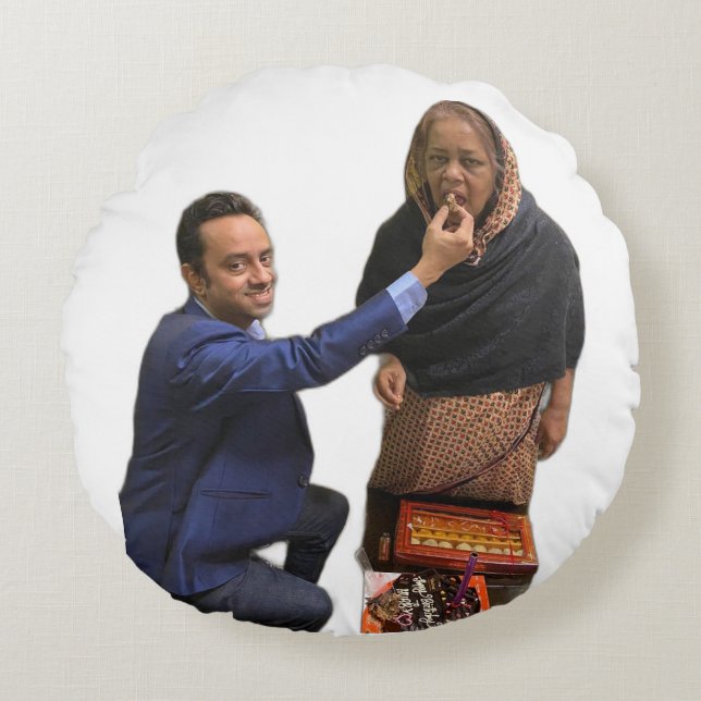 saj rundes kissen (Vorderseite)