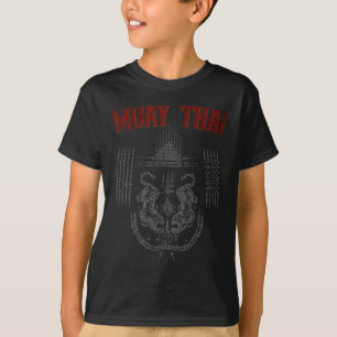 Sak Yant Muay Thai Kickboxen Tattoo asiatische Kul T-Shirt