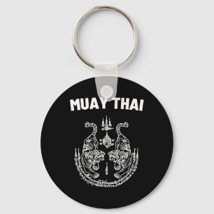 Sak Yant Muay Thai Kunst Tattoo Doppelter Tiger Ki Schlüsselanhänger