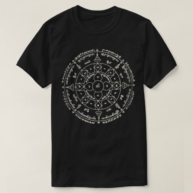 Sak Yant Thai Tattoo Paed Tidt Eight Direction Tha T-Shirt (Design vorne)