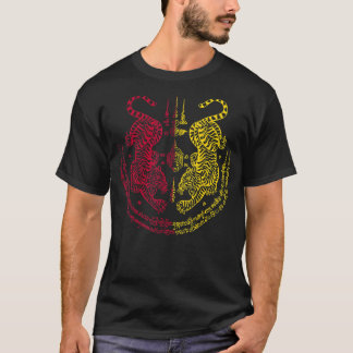 Sak Yant Thai Tattoo Twin Tiger Muay Magical Thail T-Shirt