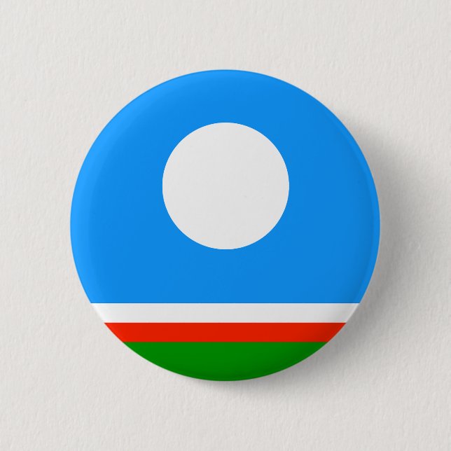 Sakha Flag Button (Vorderseite)