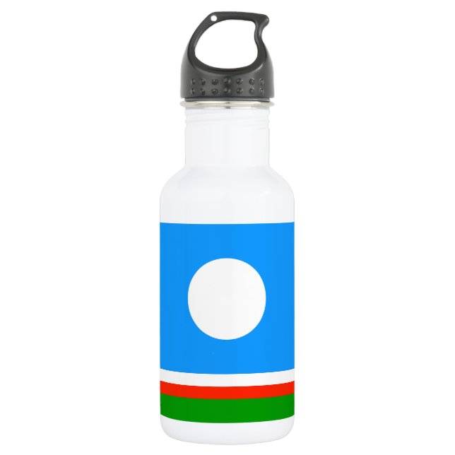 Sakha Flag Edelstahlflasche (Vorderseite)