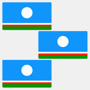 Sakha Flag Etiketten
