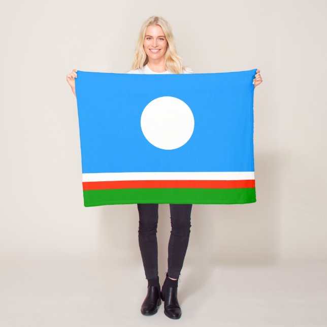 Sakha Flag Fleecedecke (Beispiel)