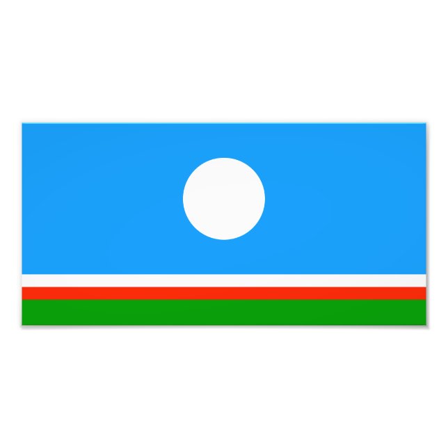 Sakha Flag Fotodruck (Vorne)
