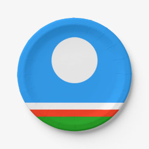Sakha Flag Pappteller