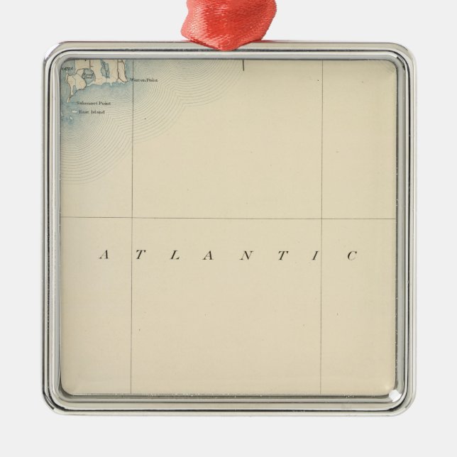 Sakonnet, Massachusetts Silbernes Ornament (Vorne)