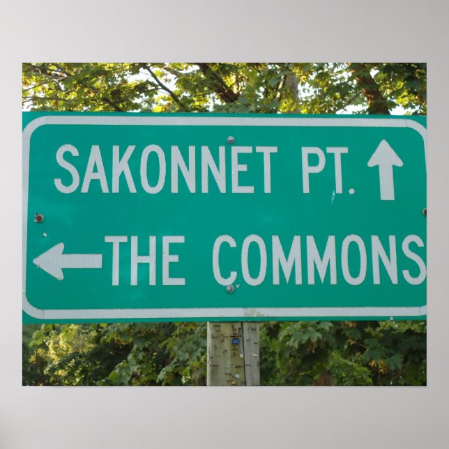 Sakonnet Point, The Commons - Little Compton, RI Poster (Vorne)