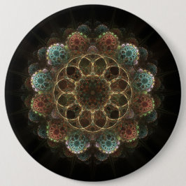 Sakrale Esoterie-Fraktal-Märchen Button
