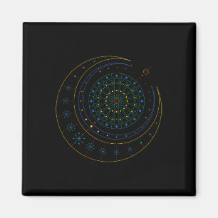 Sakrale Geometrie-Shirt Magnet