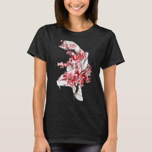 Sakuara Koi Carp Nishikigoi Fisch Japanische Kunst T-Shirt