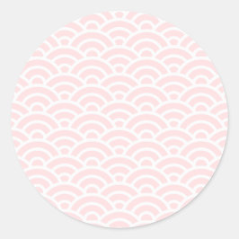 SAKURA 12 Seigaiha Waves - Energetic Ver. Runder Aufkleber