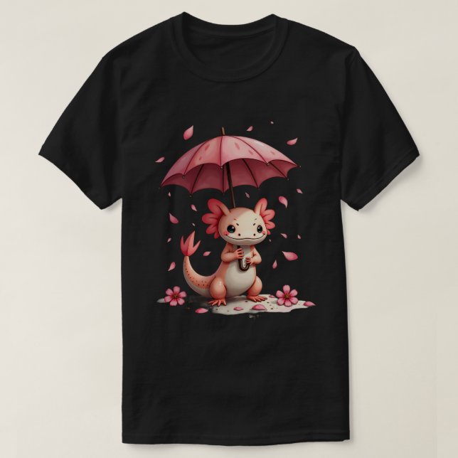 Sakura Axolotl T-Shirt (Design vorne)