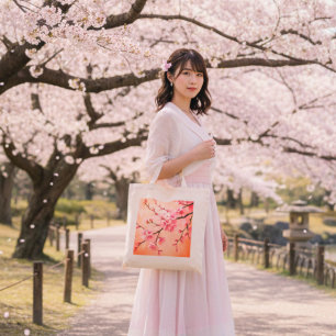 Sakura-Baum-Berg-See-Tragetasche Japanische Kirs Tragetasche