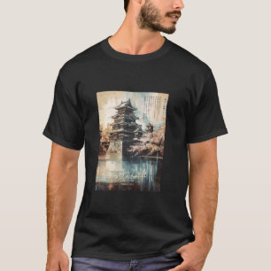 Sakura-Baum Japanische Burg Kirschblüte Japan A T-Shirt