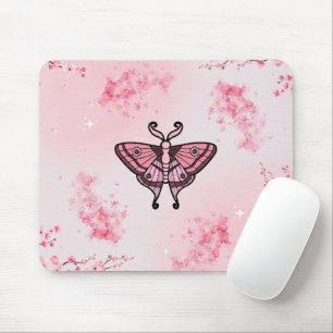 Sakura Bliss, rosa Moth, Sakura Hintergrund Mousepad