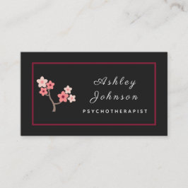 Sakura Blossom Blume Petals Psychotherapeut Bloom Visitenkarte