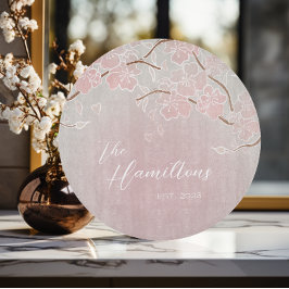 Sakura Blossom Custom Establishment Year Schneidebrett