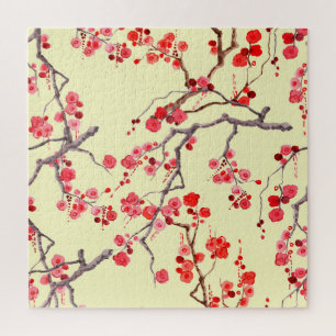 Sakura Blossom Wasserfarbe Nahtloses Muster