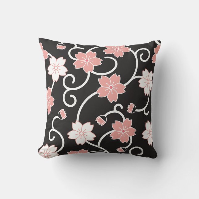 Sakura Blossoms Kissen (Vorderseite)