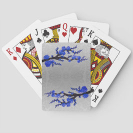 Sakura Blossoms Satin Damask Spielkarten