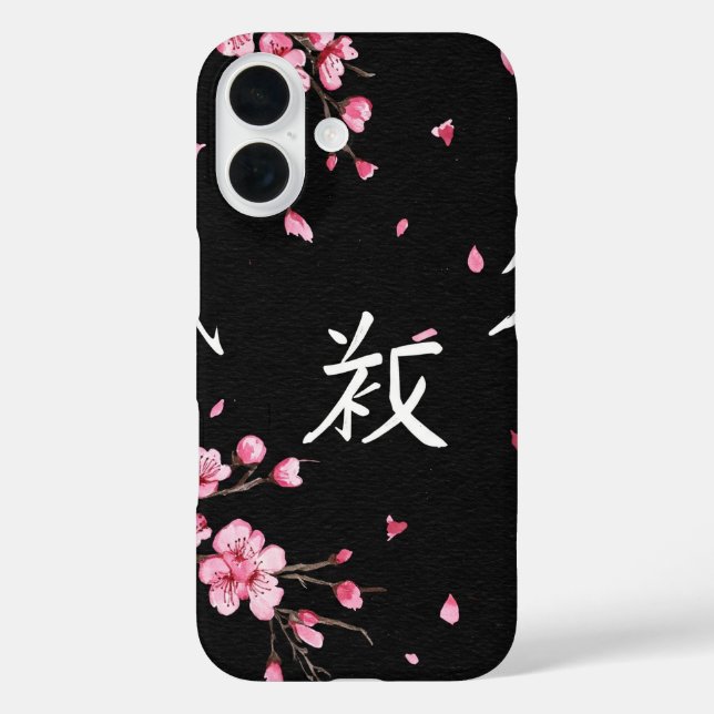 Sakura blühen von Natasha Us iPhone 16 Hülle (Rückseite)