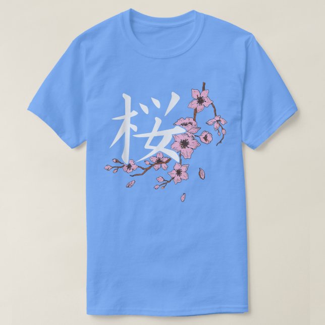Sakura Blume Frühlingskirsche Blüten Japanischer K T-Shirt (Design vorne)