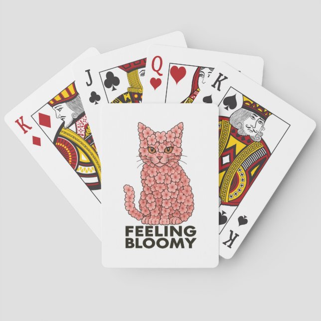 Sakura Blume Kat Gefühl Bloomy Spielkarten (Rückseite)