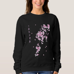 Sakura Blume Kirsche Blüten Japanische Kunst Japan Sweatshirt