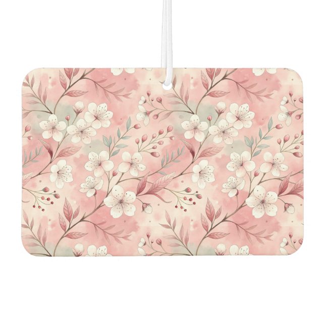 Sakura Blume Pattern Pink Autolufterfrischer (Vorderseite)