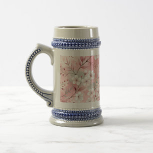 Sakura Blume Pattern Pink Bierglas