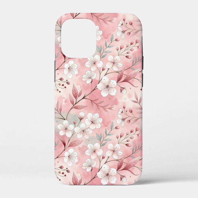 Sakura Blume Pattern Pink Case-Mate iPhone Hülle (Rückseite)
