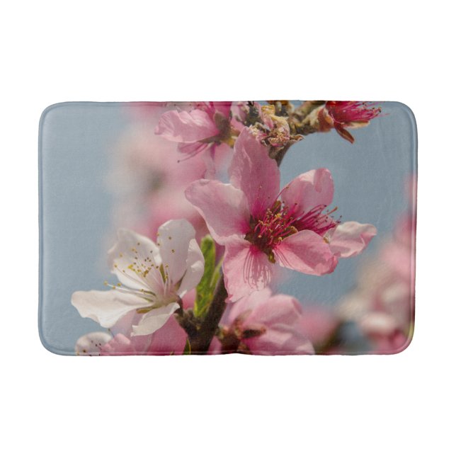 Sakura-Blume, rosa japanische Fotografie Badematte (Vorderseite)