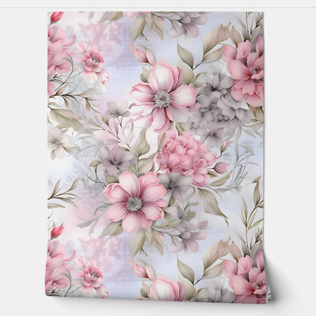 Sakura Blush Serenade Botanisch Tapete (Abrollen)