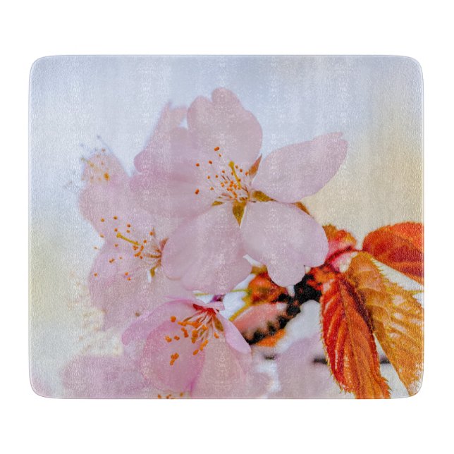 Sakura - Blüte der japanischen Kirsche Schneidebrett (Vorderseite)