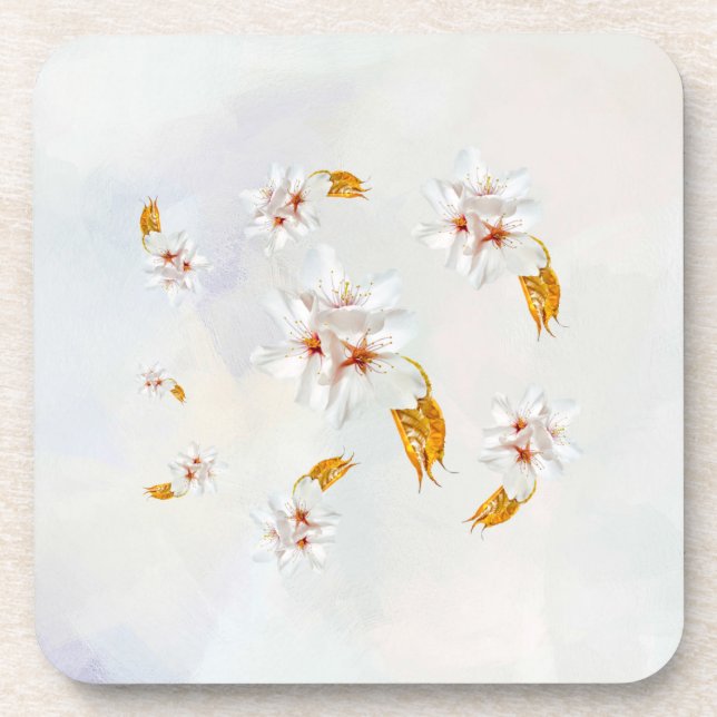Sakura - Blüte der japanischen Kirsche Untersetzer (Vorderseite)