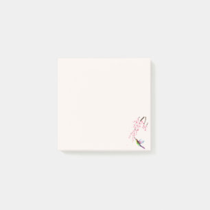 Sakura-Blüten- & Kolibri-Post-It-Notizzettel Post-it Klebezettel
