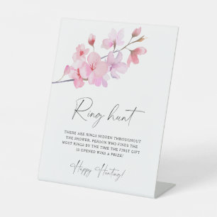 Sakura - Brautparty-Ringjagd Sockelschild