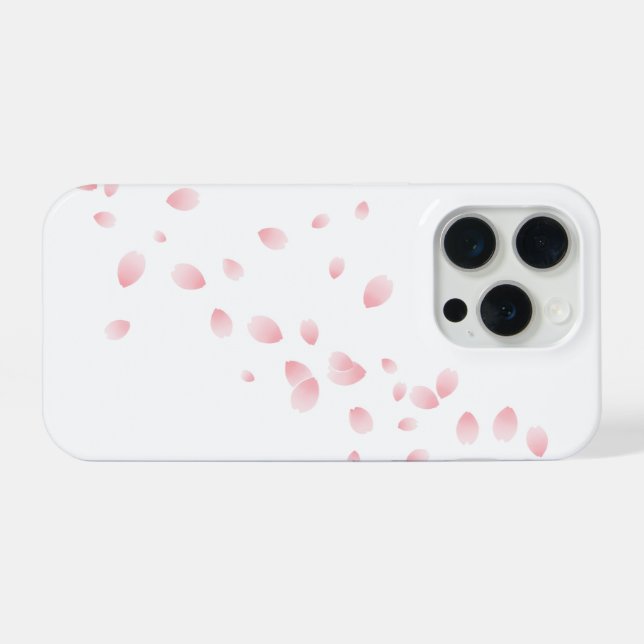 Sakura Breeze Minimalist iPhone 15 Pro Hülle (Rückseite (Horizontal))