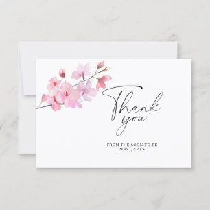Sakura - carte de remerciement pour une baby showe