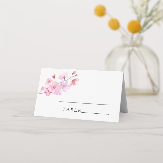 Sakura - Cartes de place mariages (Devant)