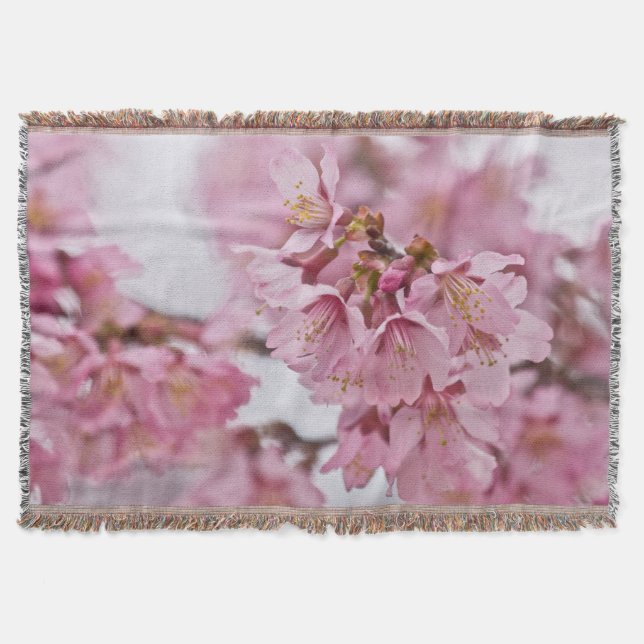 Sakura Cheroms Blüten Pink Decke (Vorderseite)