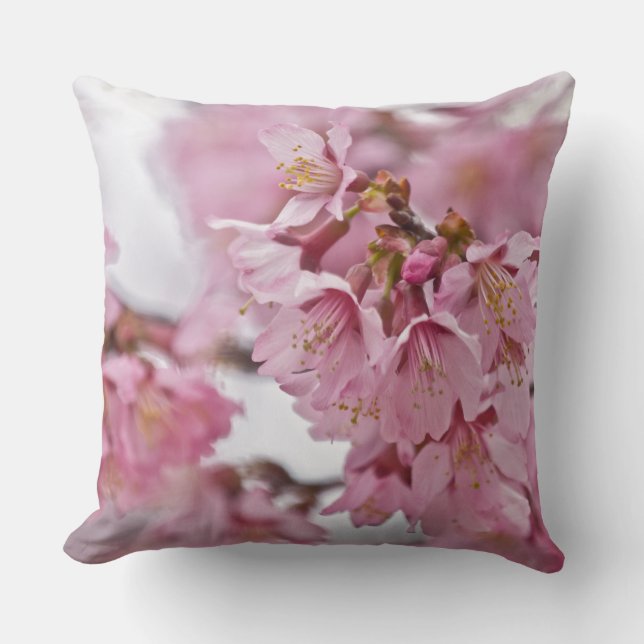 Sakura Cheroms Blüten Pink Kissen (Vorderseite)