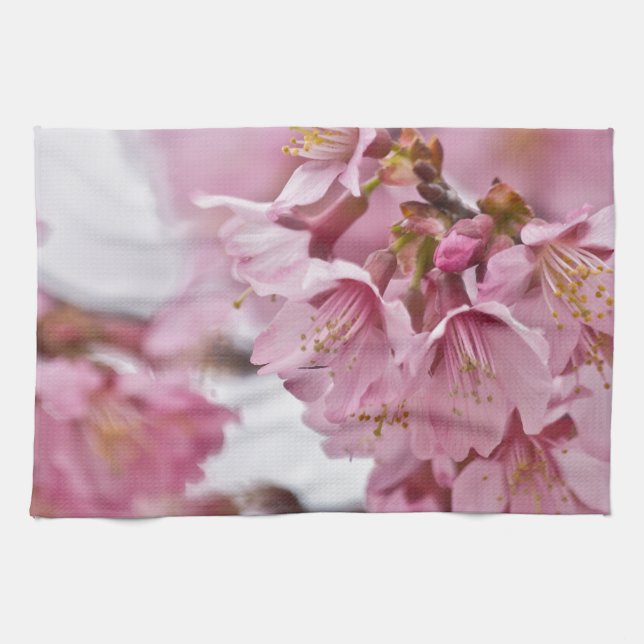 Sakura Cheroms Blüten Pink Küchentuch (Horizontal)