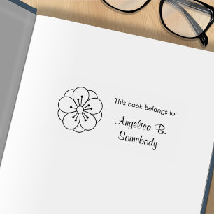 Sakura Cherry Blossom Blume Buchzeichen Gummistempel